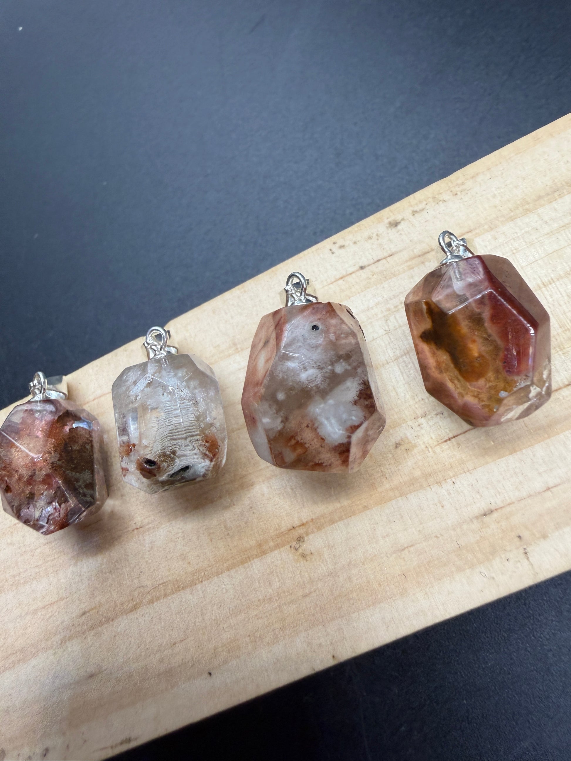 Amphibole Quartz S925 Necklace