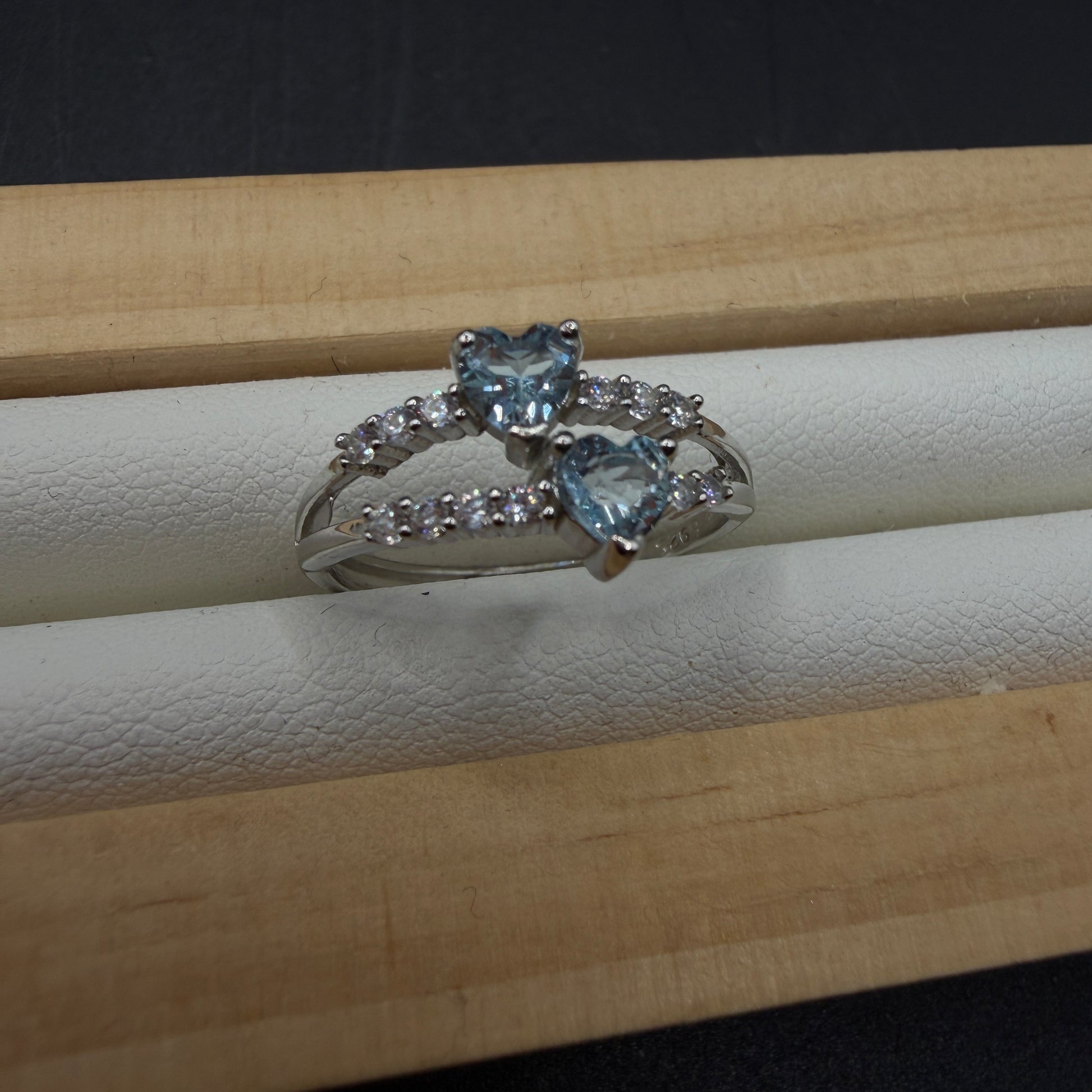 Blue Topaz S925 Adjustable Ring