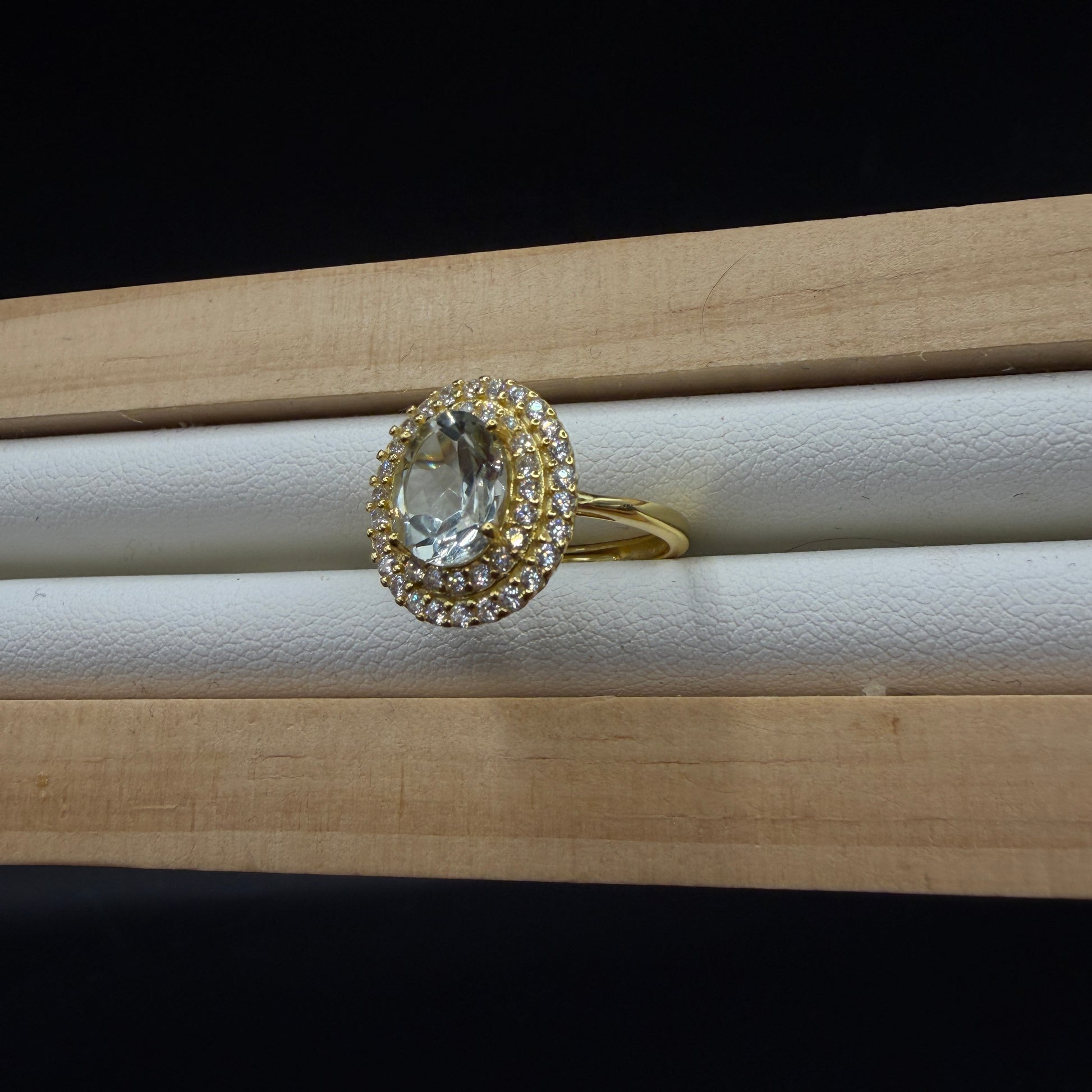 Topaz S925 Adjustable Ring