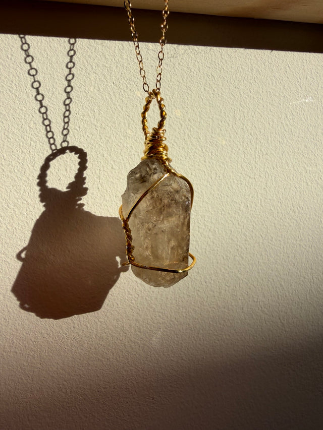 Handmade Elestial Quartz Necklace