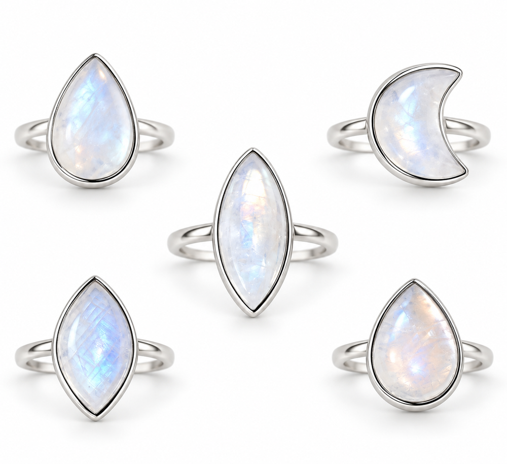 Moonstone Rings