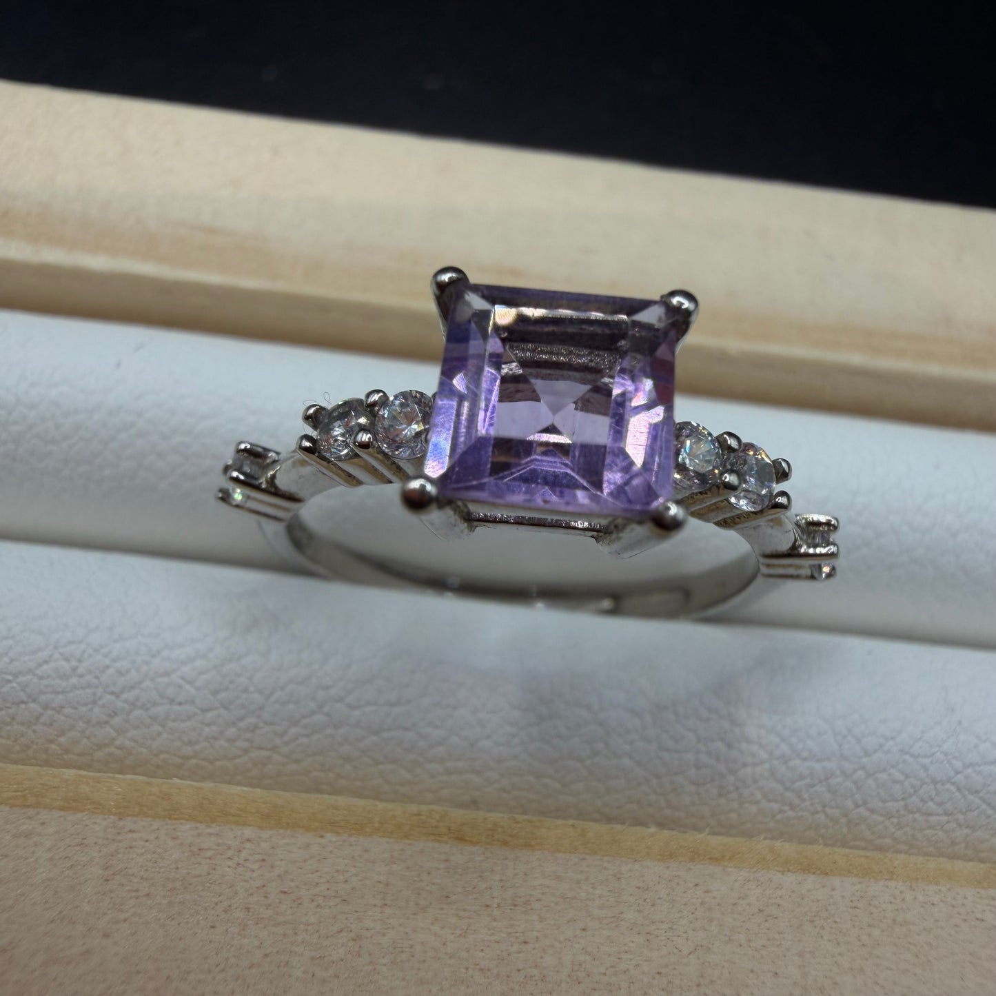 Amethyst S925 Adjustable Ring