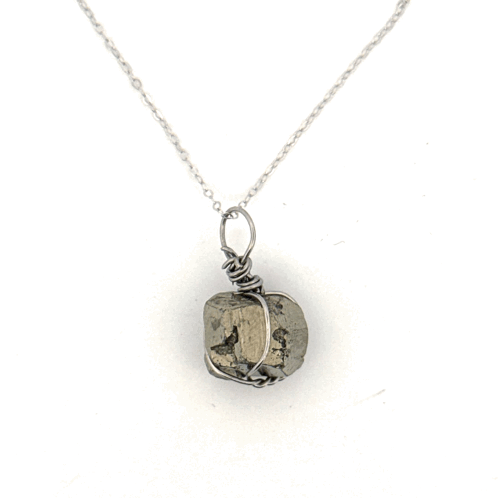 Pyrite Handmade Necklace on S925 Chain