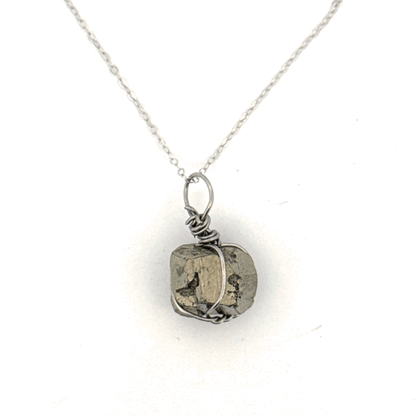 Pyrite Handmade Necklace on S925 Chain