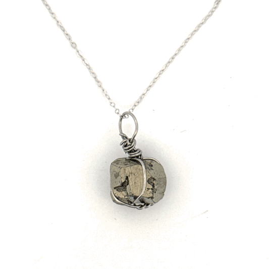 Pyrite Handmade Necklace on S925 Chain