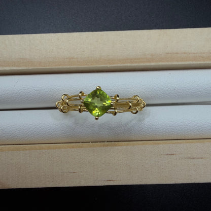 Peridot S925 Adjustable Ring