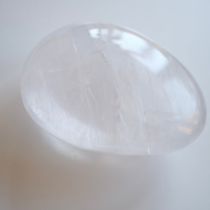 Clear Quartz Palm Stone