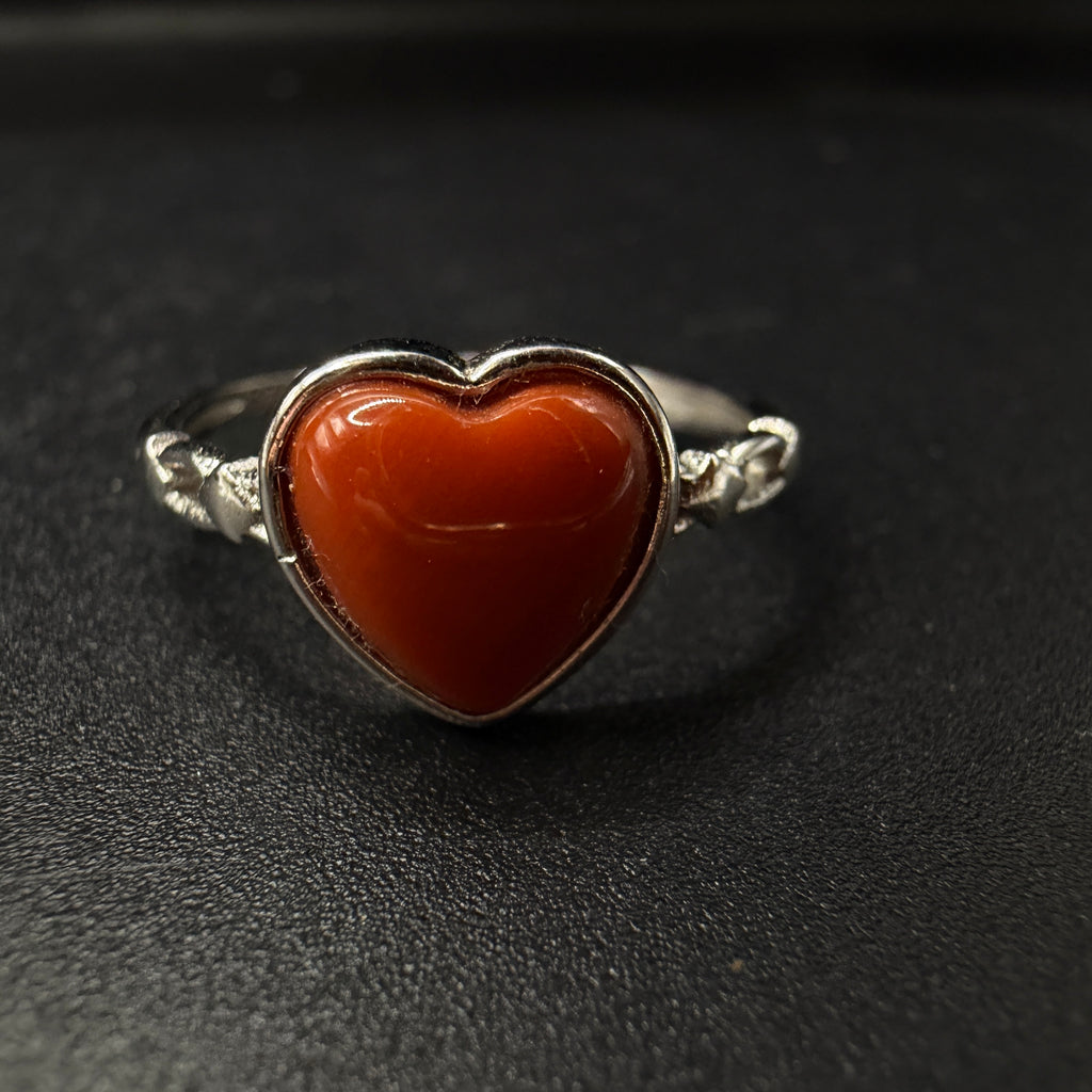 Carnelian S925 Adjustable Ring