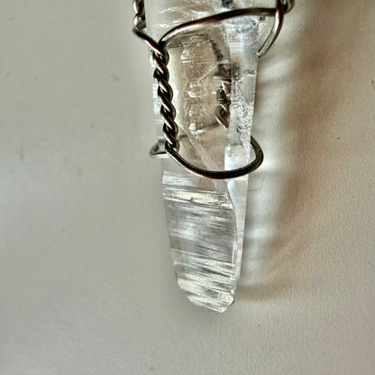 Colombian Lemurian Quartz S925 Handmade Necklace