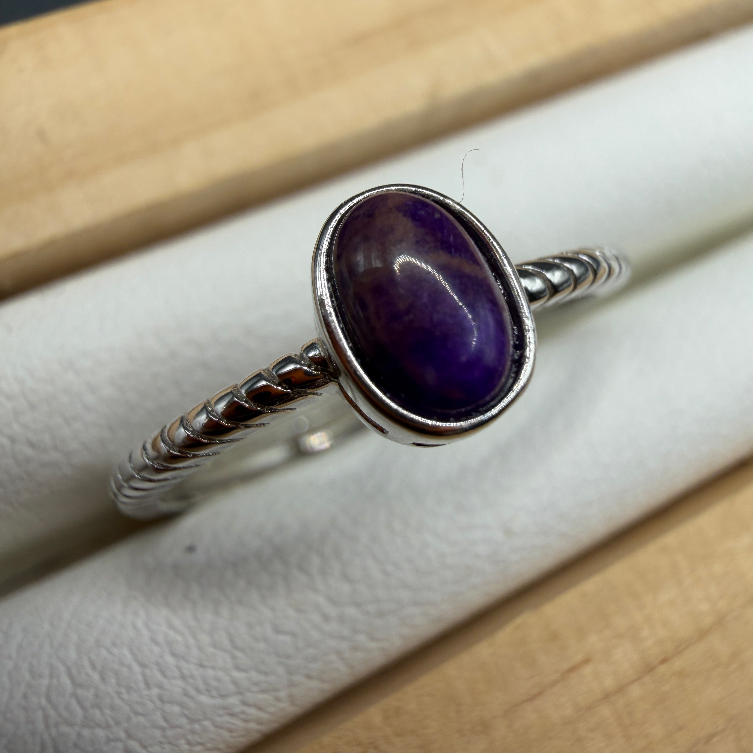 Sugilite S925 Adjustable Ring