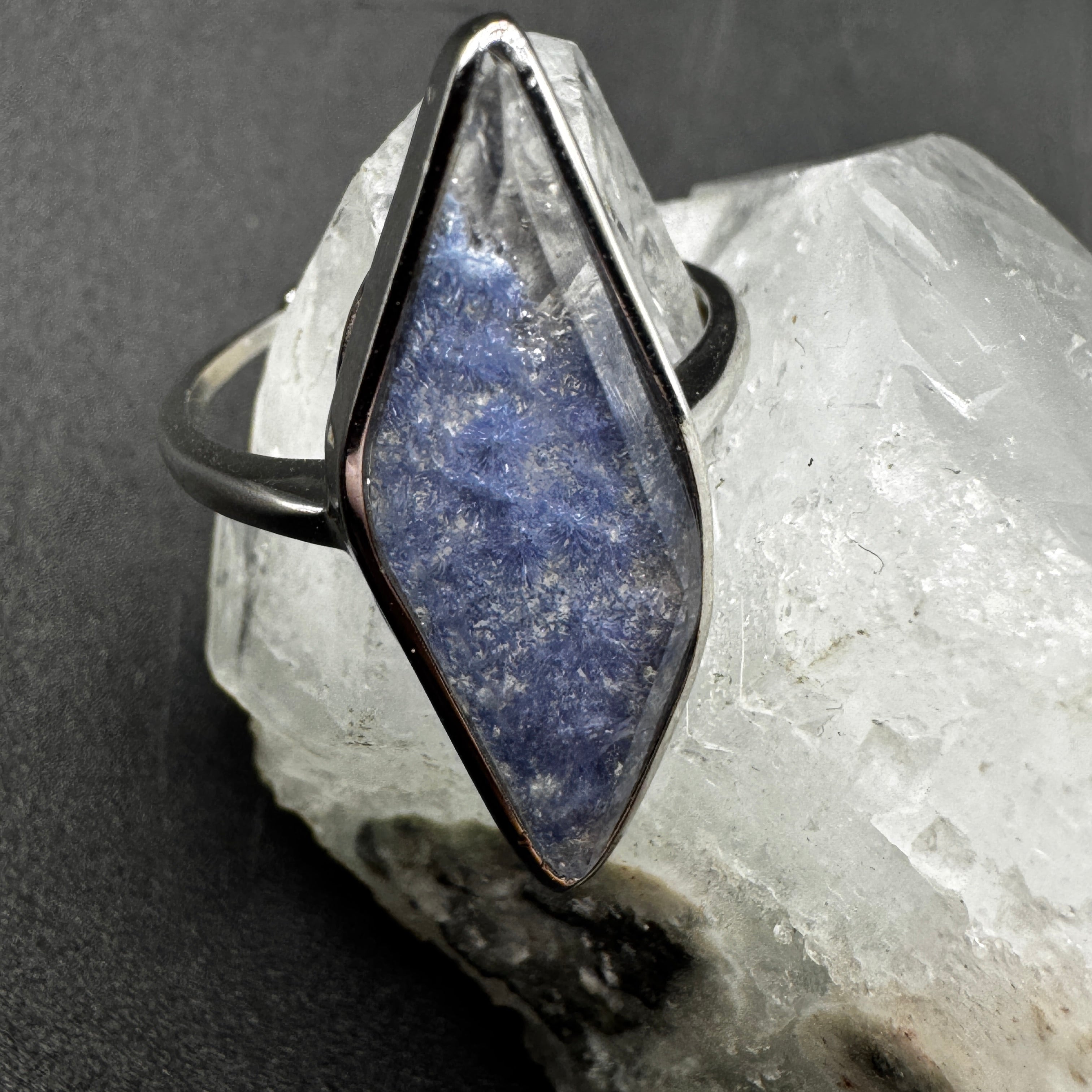 Dumortierite S925 Adjustable Certified Ring