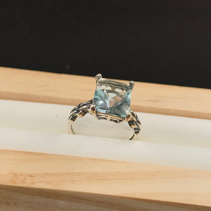 Blue Fluorite S925 Adjustable Ring