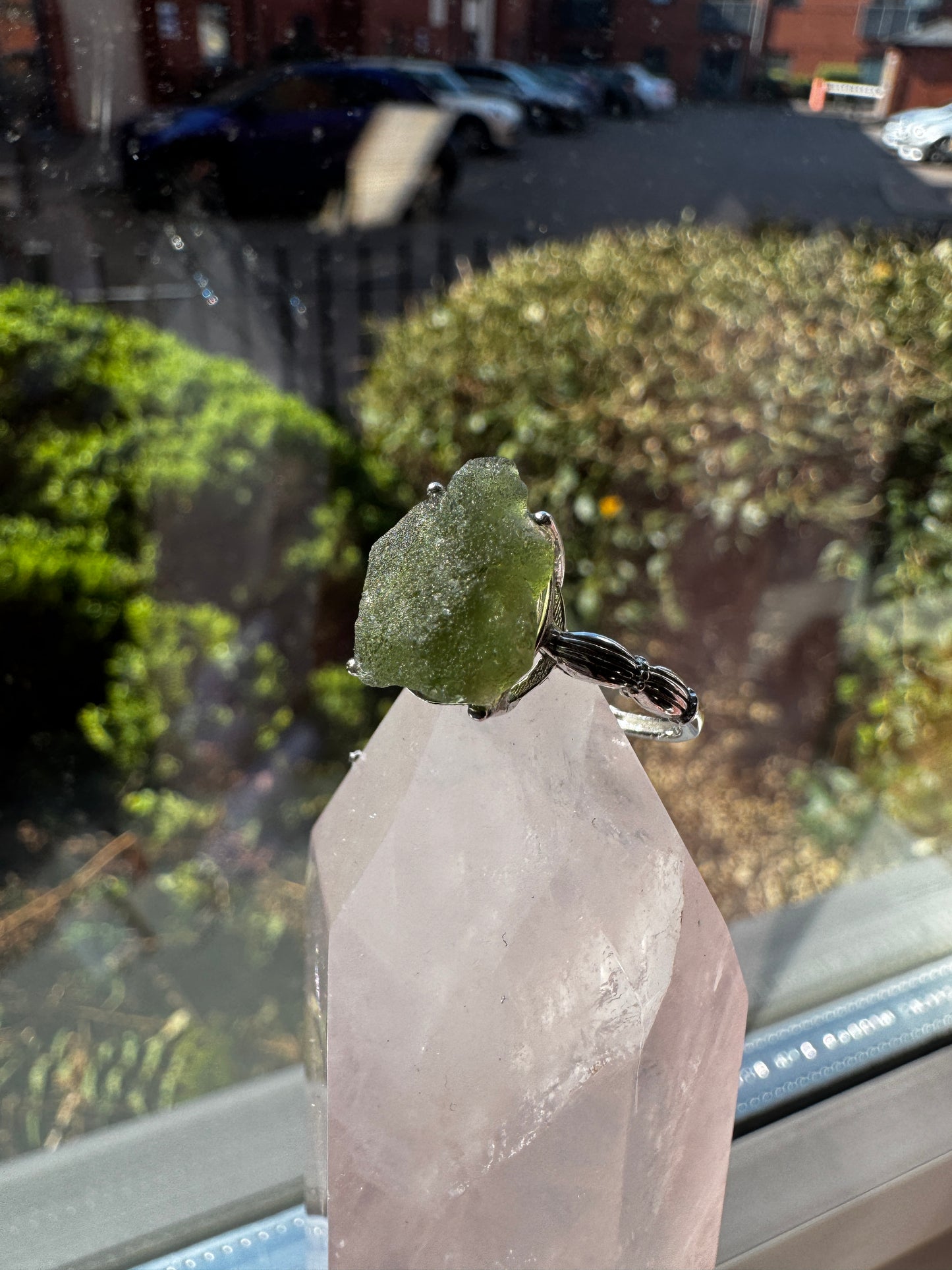 Moldavite Ring