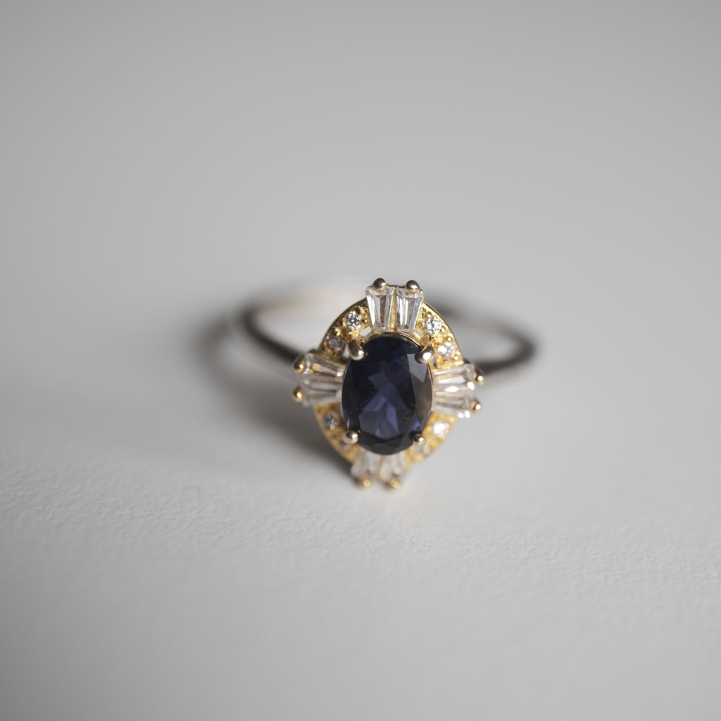 Sapphire S925 Adjustable Ring