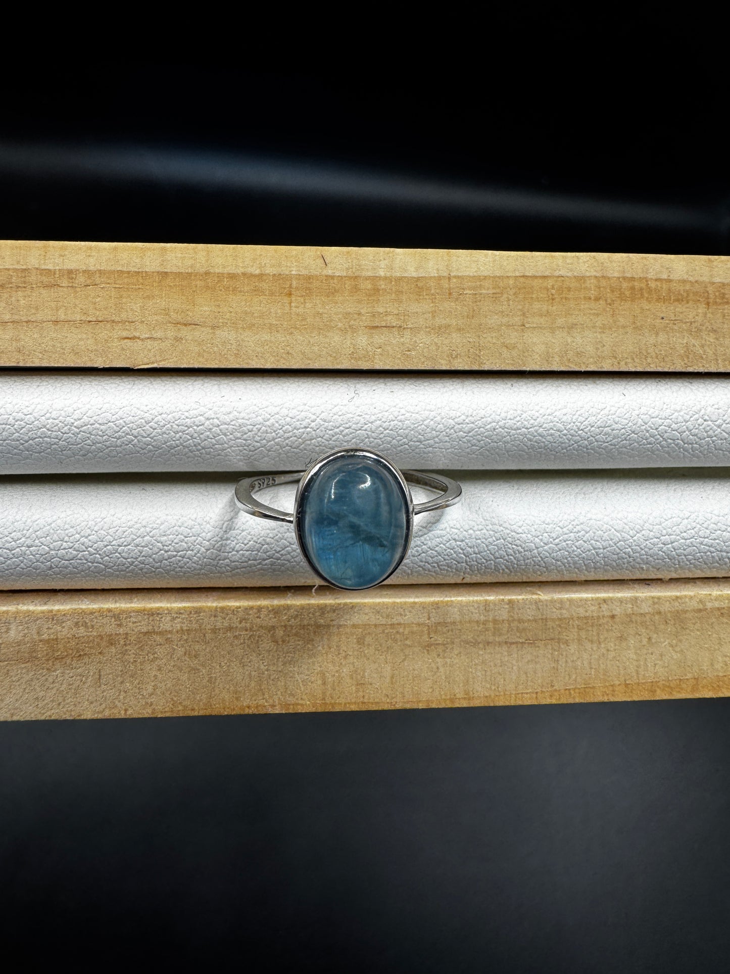 Green Kyanite S925 Adjustable Ring
