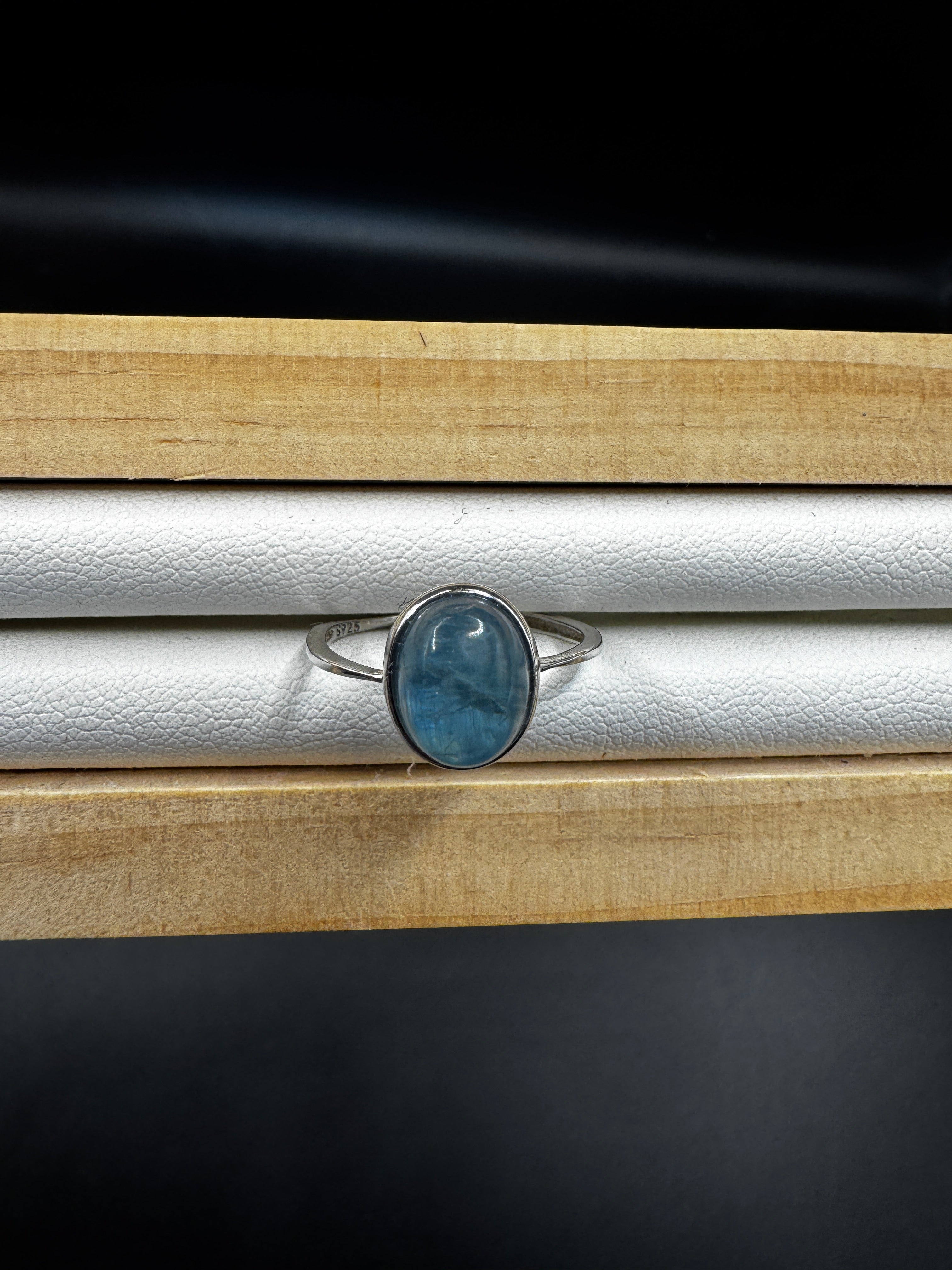 Green Kyanite S925 Adjustable Ring