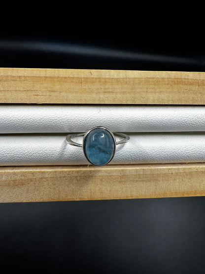 Green Kyanite S925 Adjustable Ring