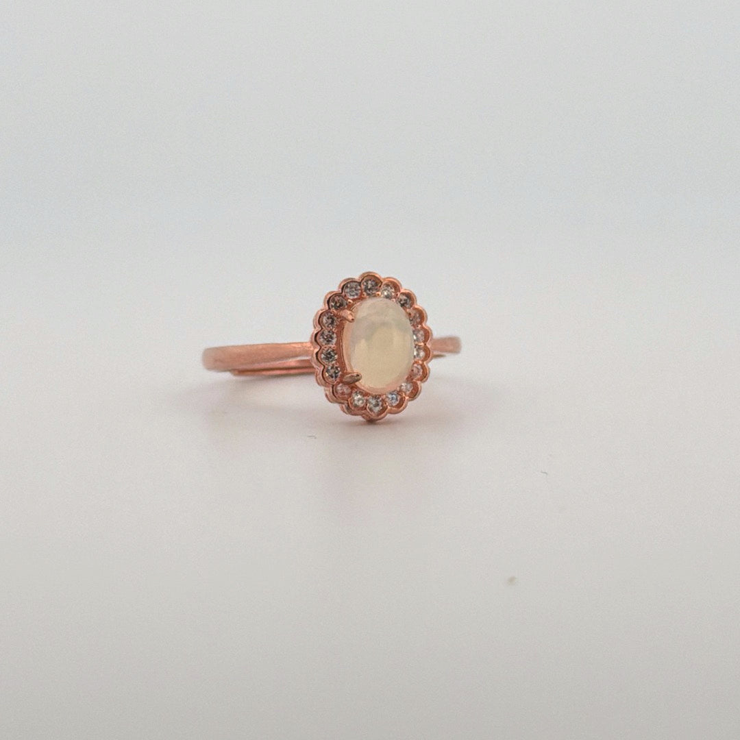 Opal S925 Certified Adjustable Ring