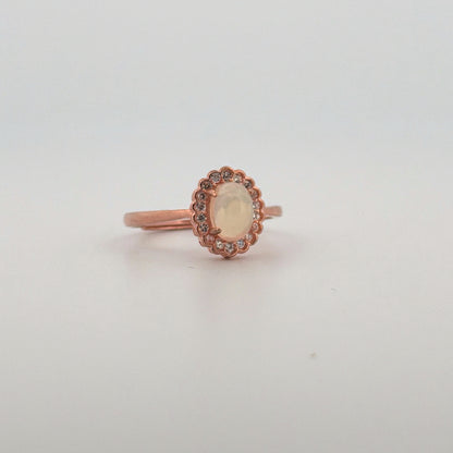 Opal S925 Certified Adjustable Ring