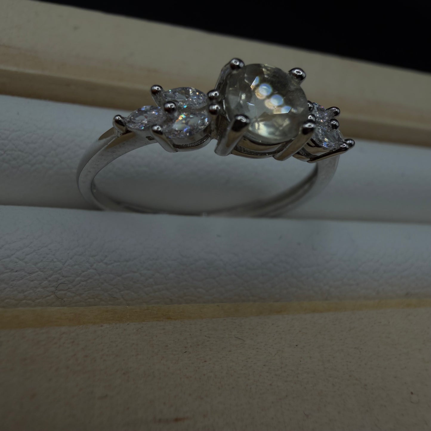 Libyan Desert Glass S925 Certified Adjustable Ring