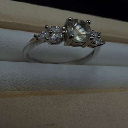 Libyan Desert Glass S925 Certified Adjustable Ring