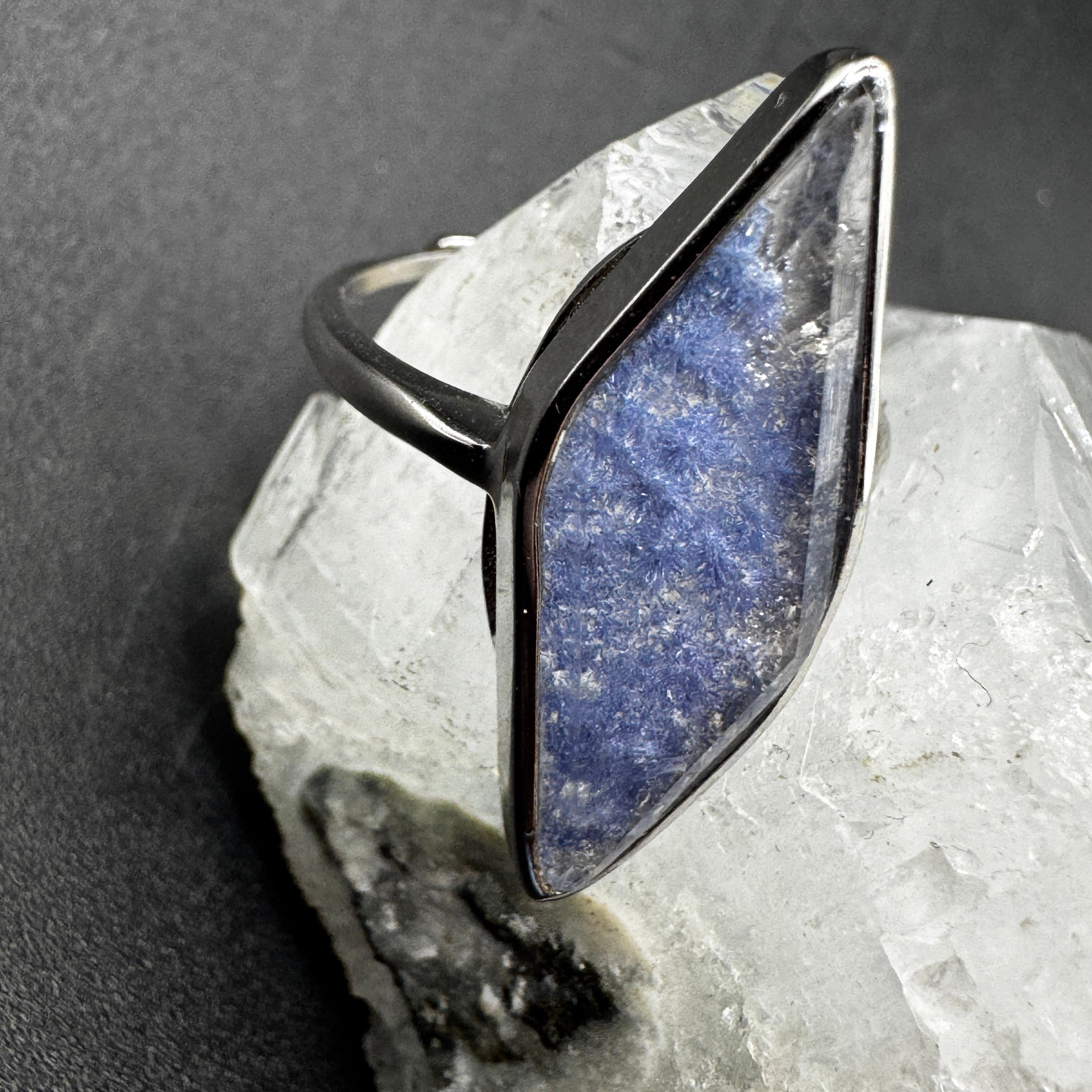 Dumortierite S925 Adjustable Certified Ring