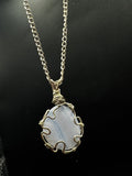 Handmade Blue Lace Agate Necklace