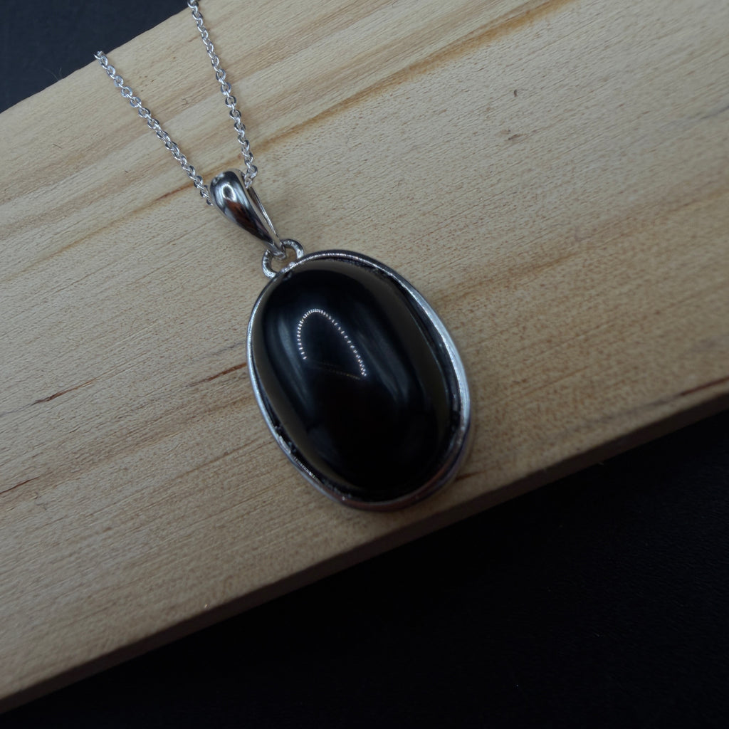 Obsidian S925 Necklace