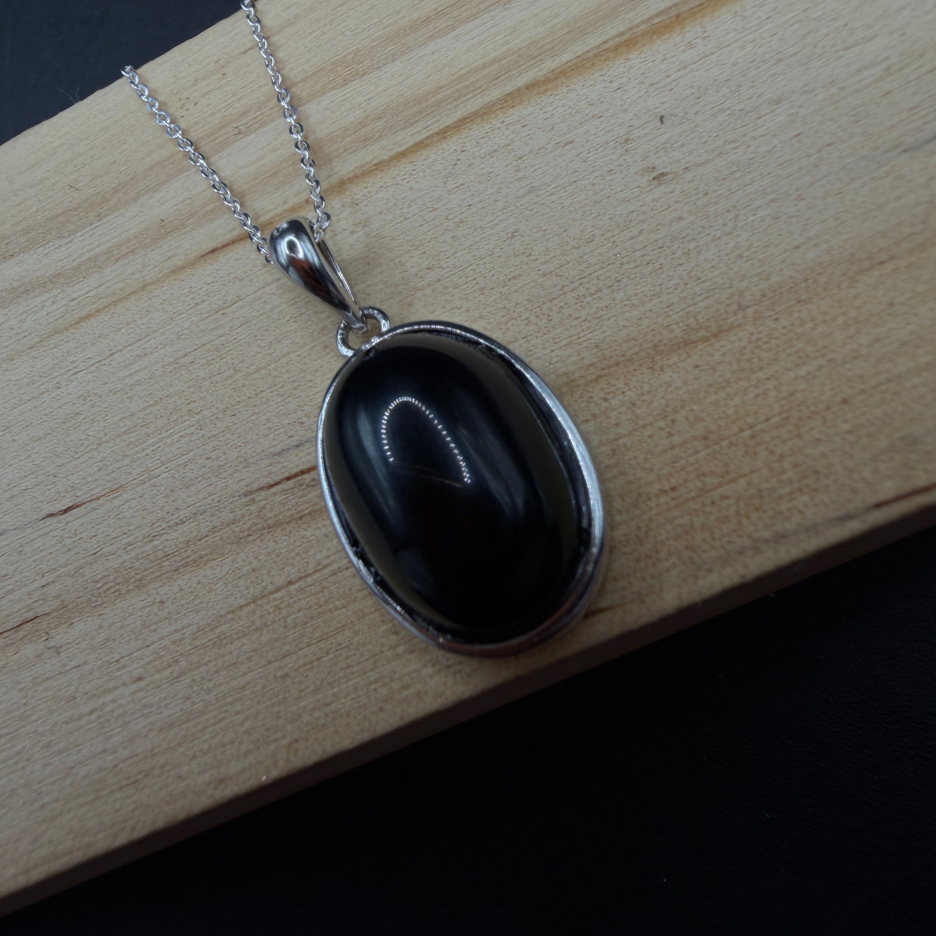 Obsidian S925 Necklace