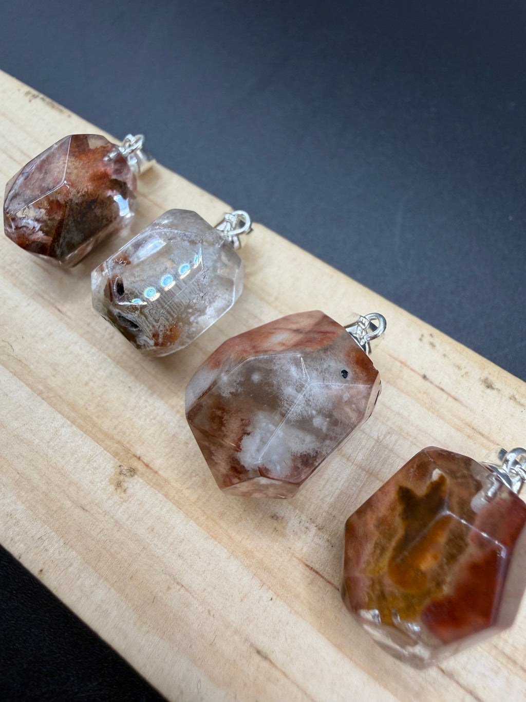 Amphibole Quartz S925 Necklace