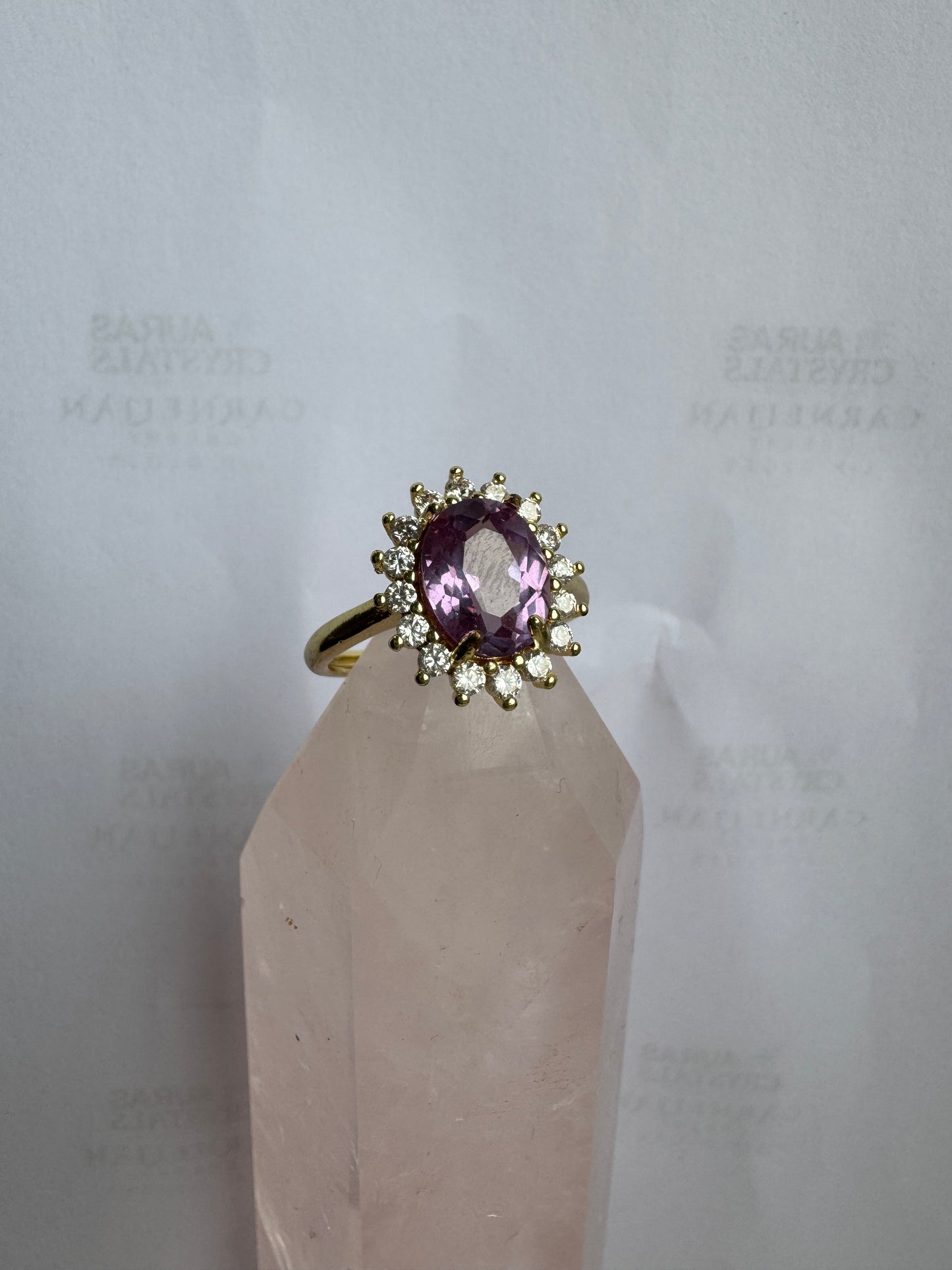 Gold Amethyst Ring 2