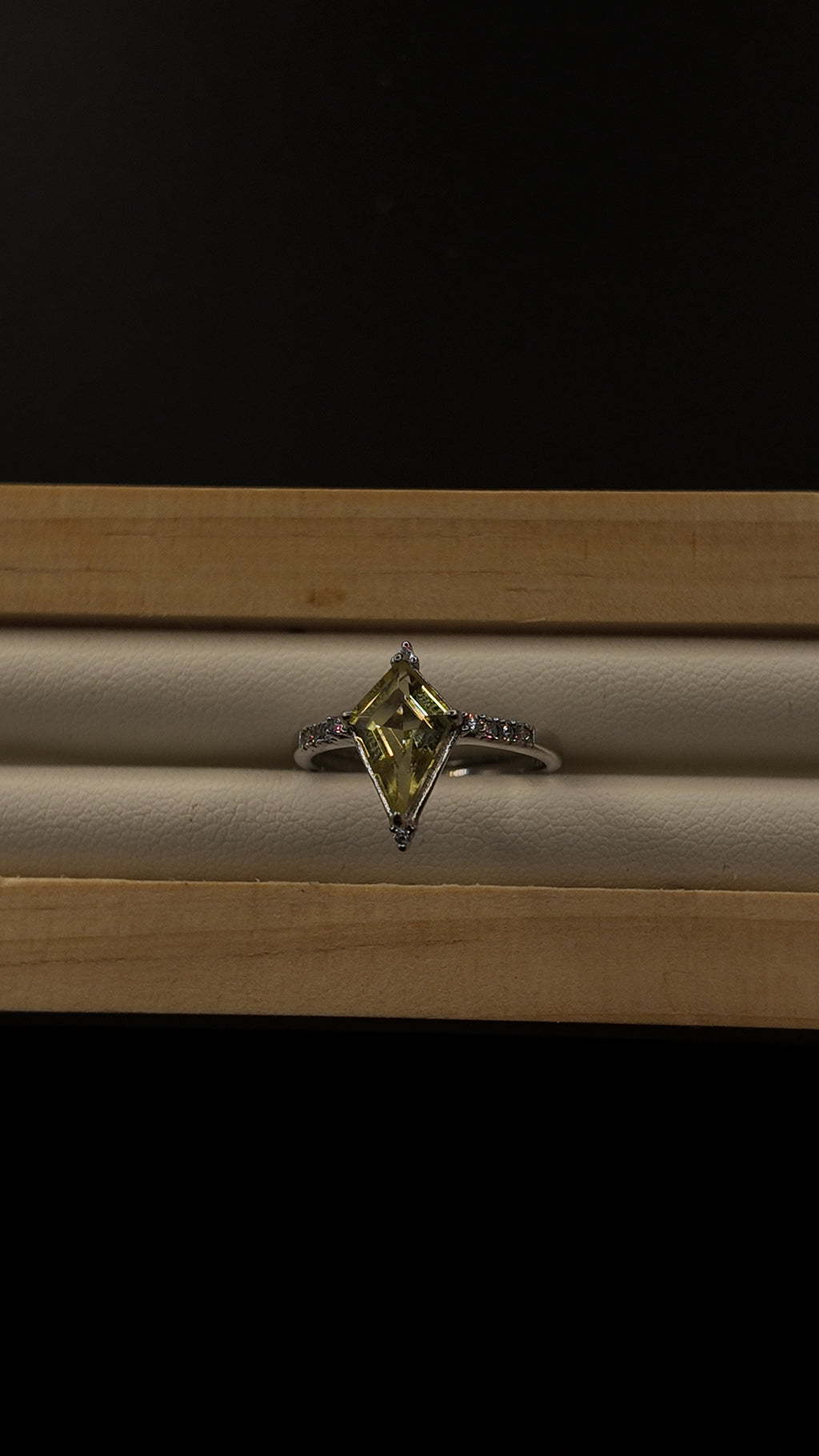 Citrine Diamond Ring
