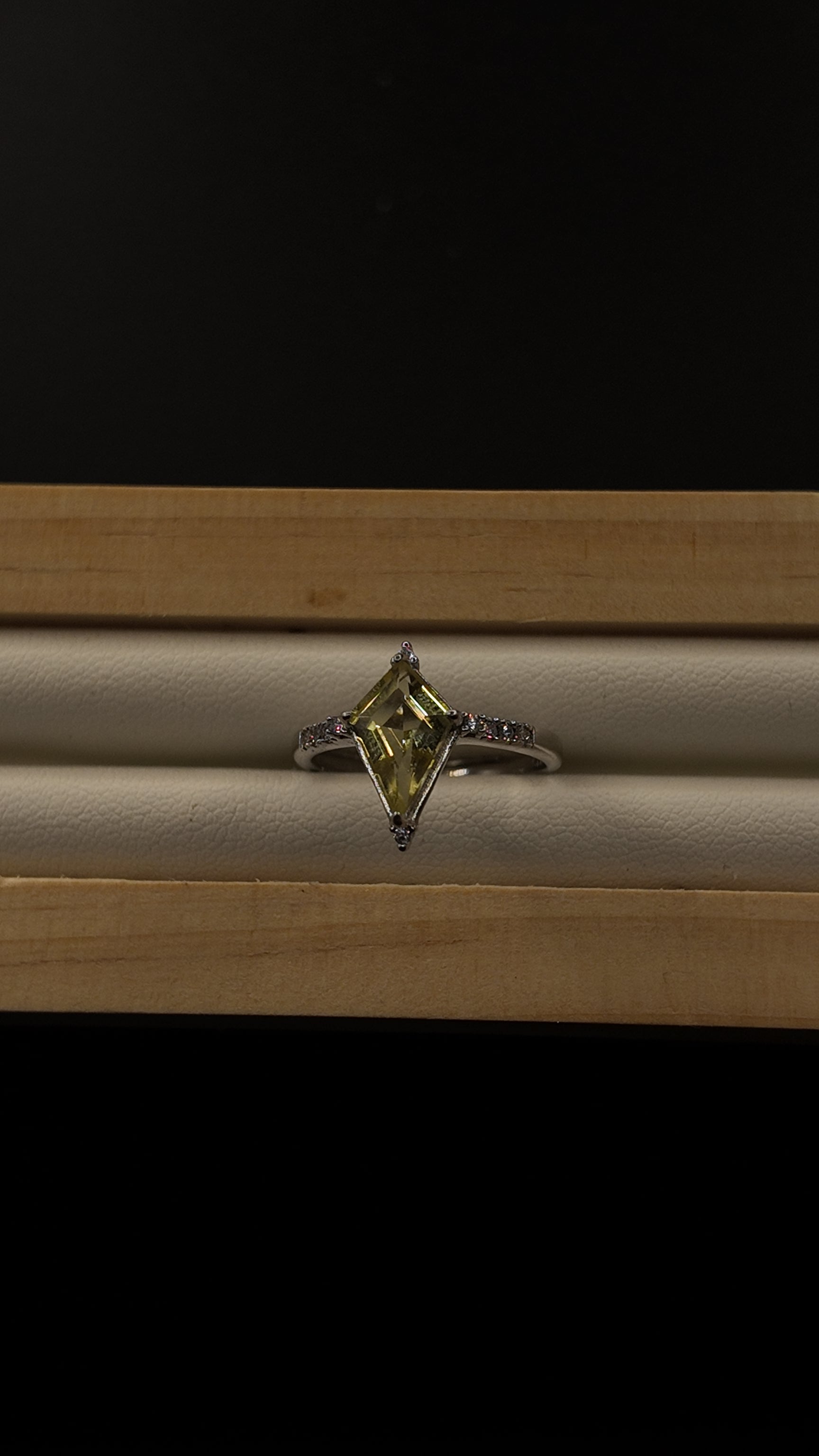 Citrine Diamond Ring