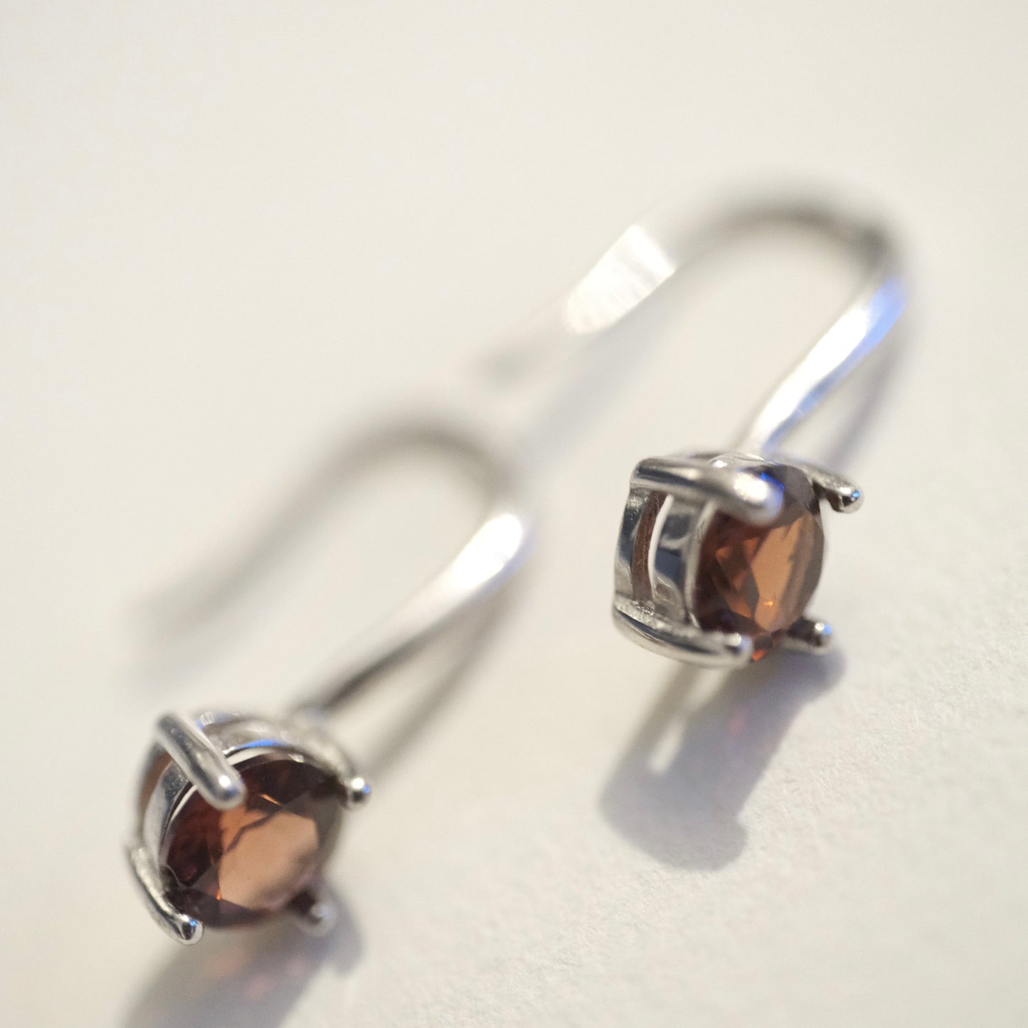 Garnet Hook S925 Earrings