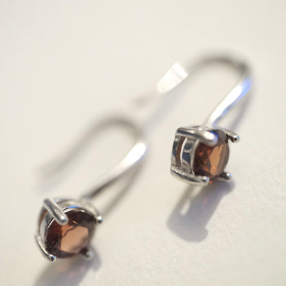 Garnet Hook S925 Earrings