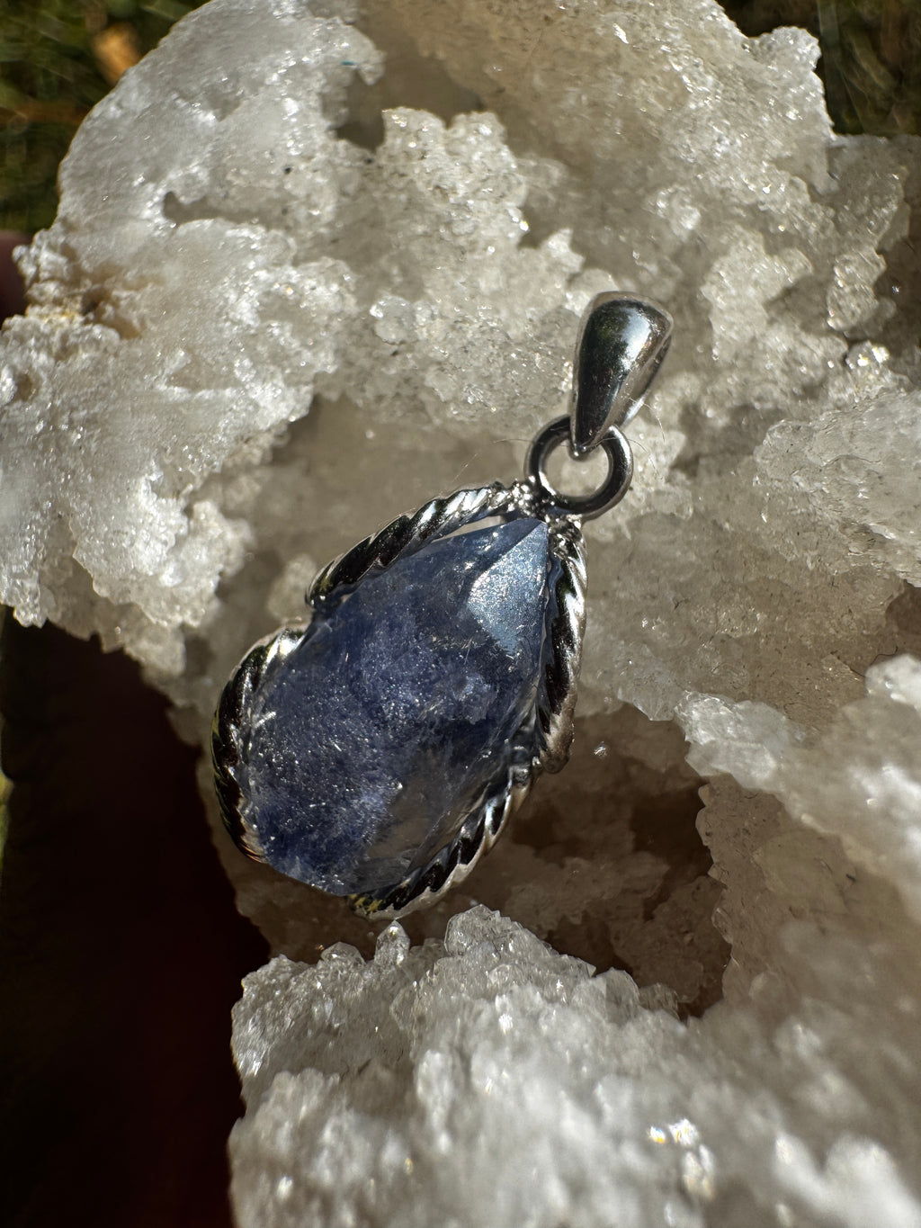 Dumortierite Quartz Necklace
