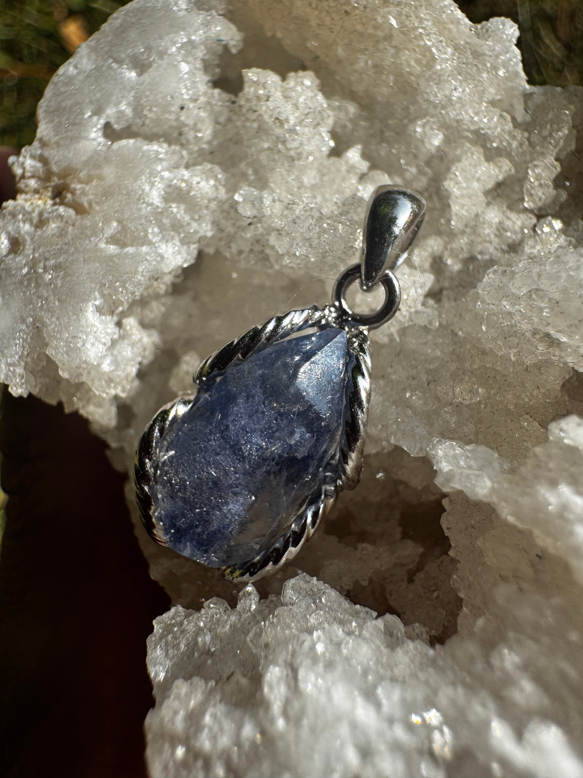 Dumortierite Quartz Necklace