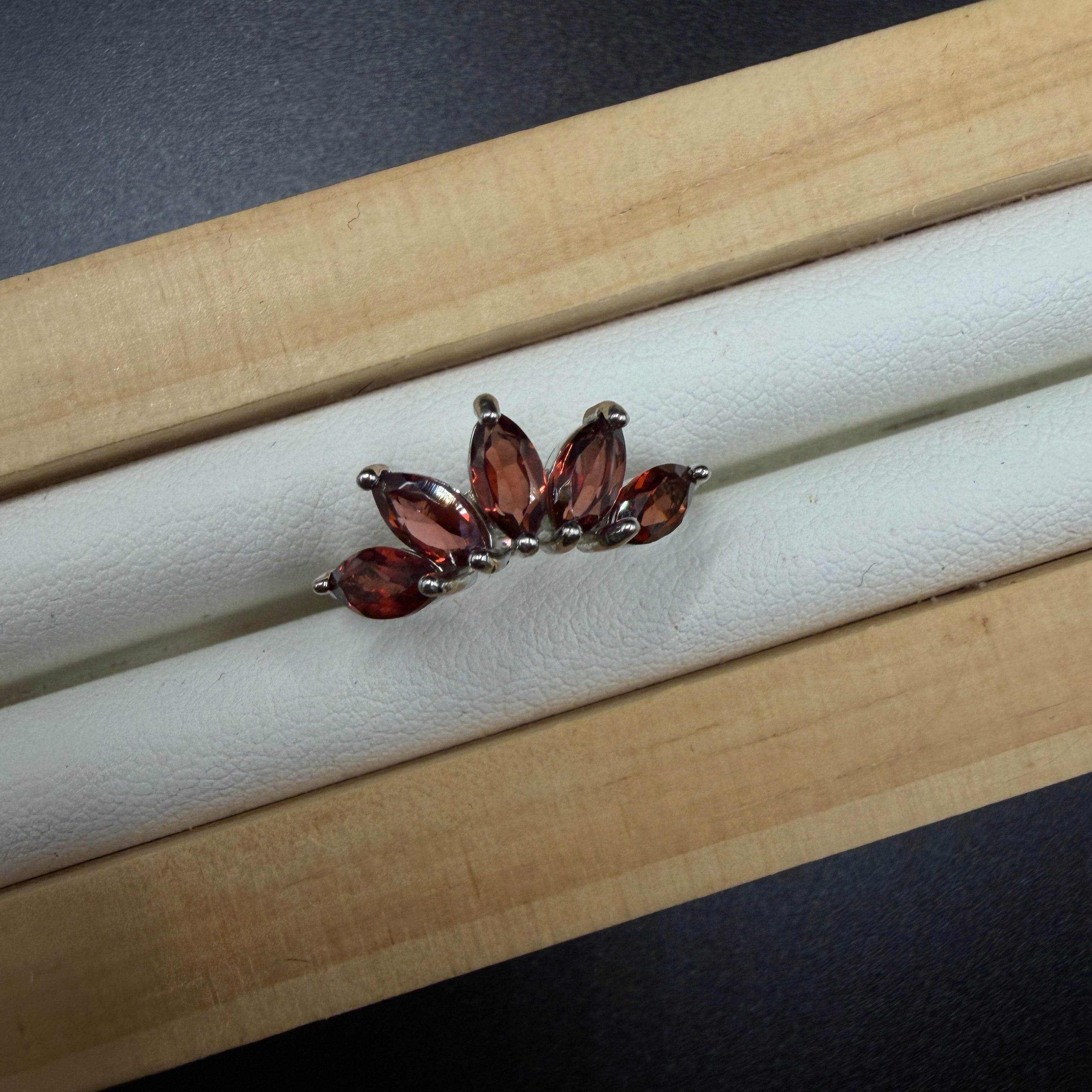 Garnet S925 Adjustable Ring