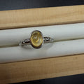 Citrine S925 Adjustable Ring