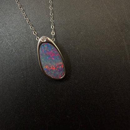 Australian Boulder Opal S925 Necklace