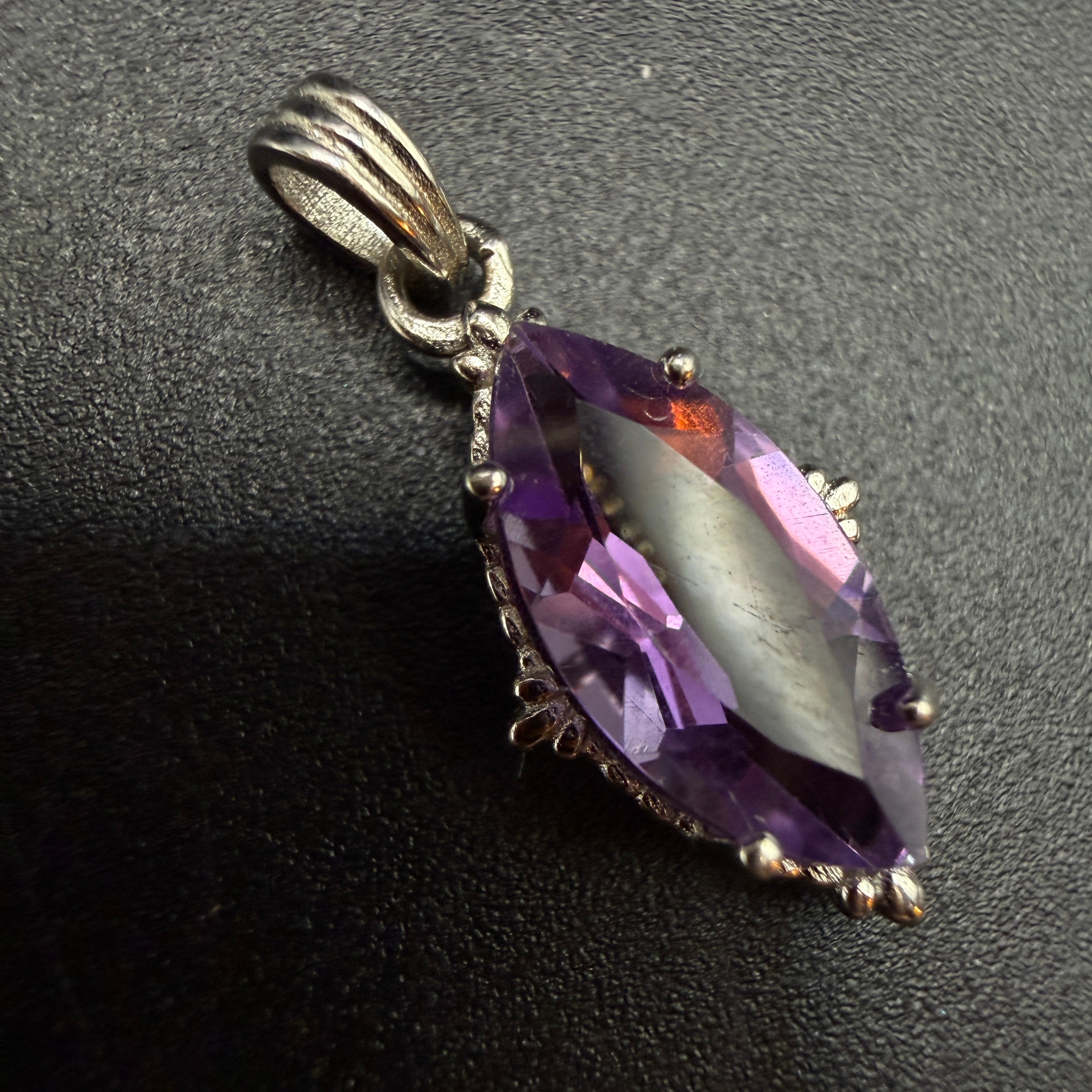 Amethyst Marquise S925 Necklace