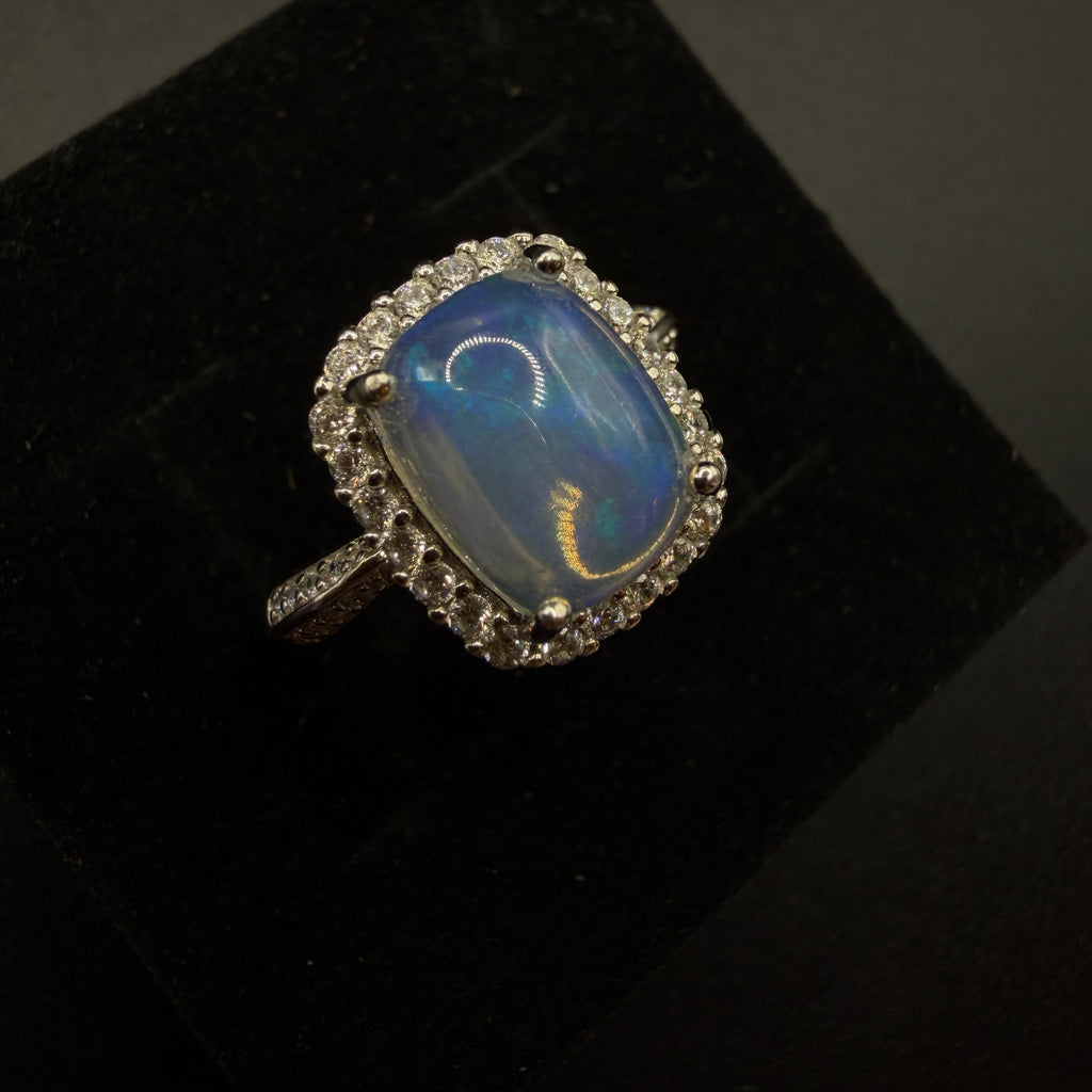 Opal S925 Certified Adjustable Ring