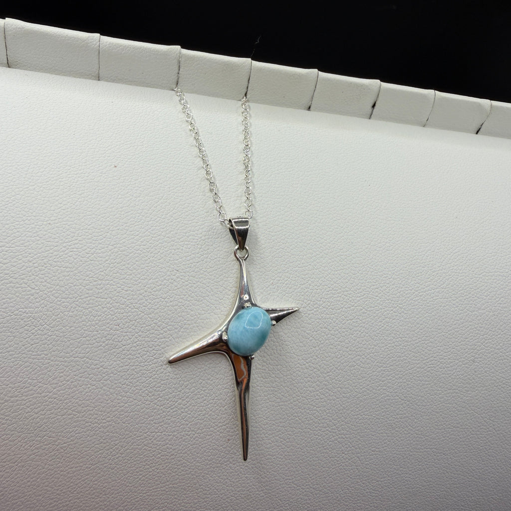 Larimar Star S925 Necklace