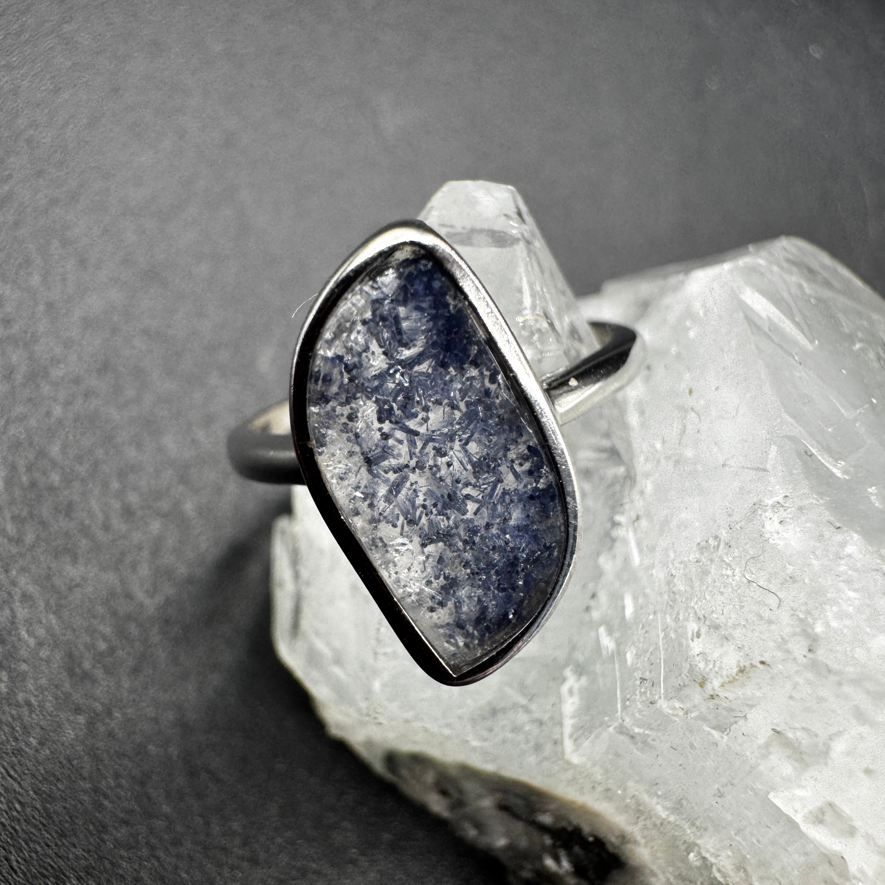 Dumortierite S925 Adjustable Certified Ring