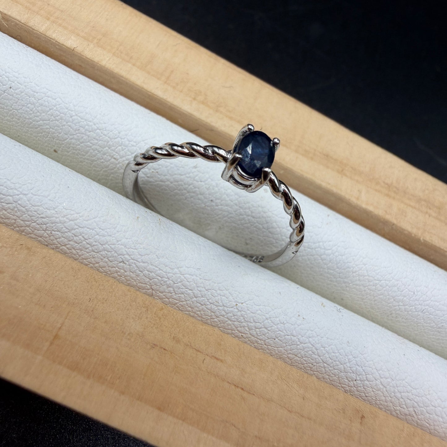 Sapphire S925 Adjustable Ring