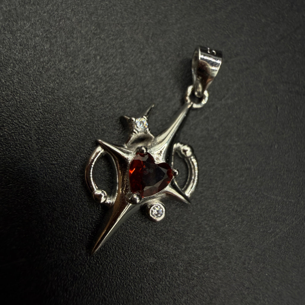 Garnet Star S925 Necklace