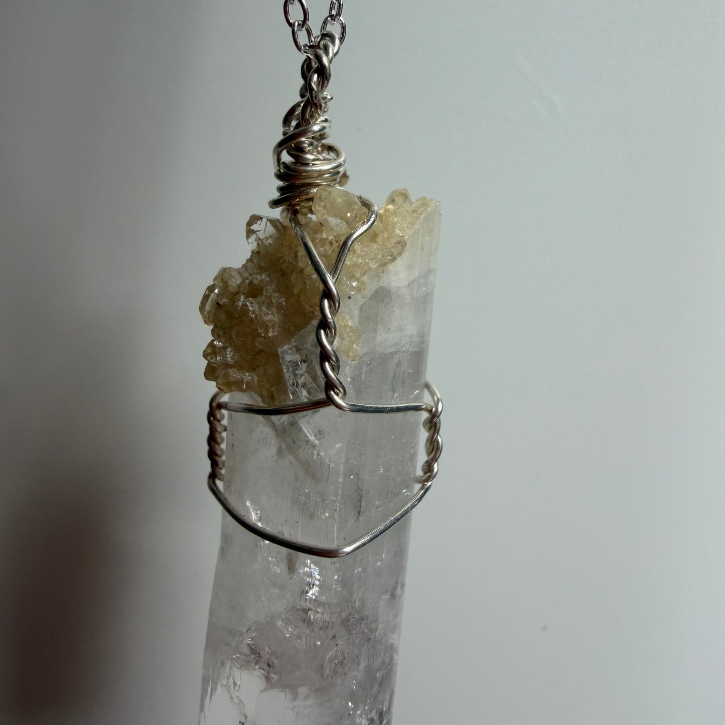 Danburite with Citrine Handmade Necklace