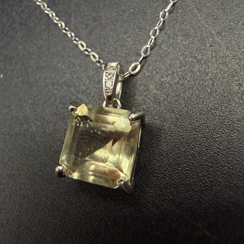 Libyan Desert Glass S925 Certified Necklace