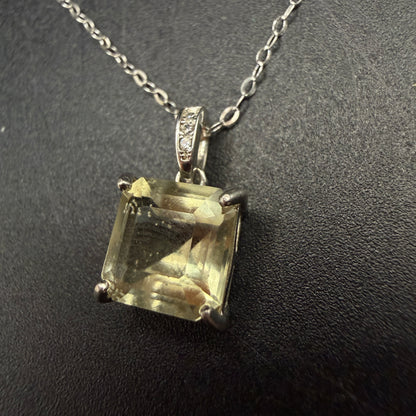 Libyan Desert Glass S925 Certified Necklace