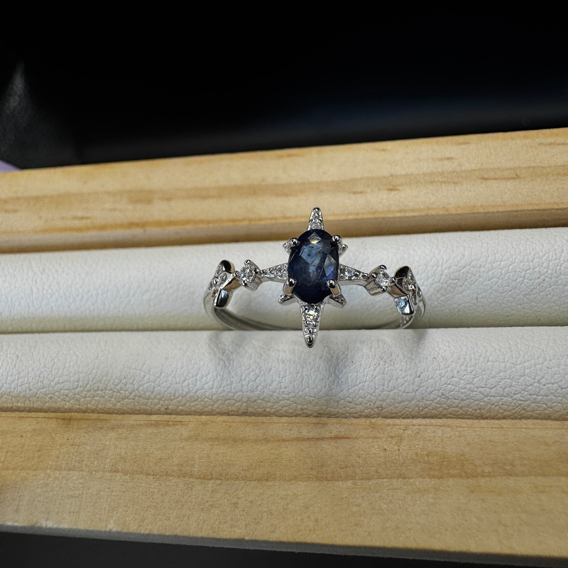 Sapphire Star Ring